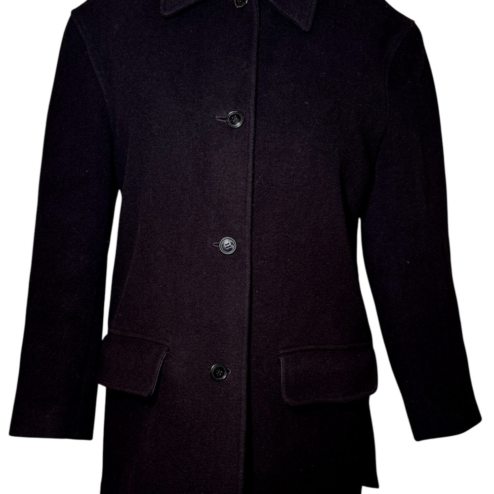 Vintage cashmere pea coat - J Crew - Black -woman’s size small - black